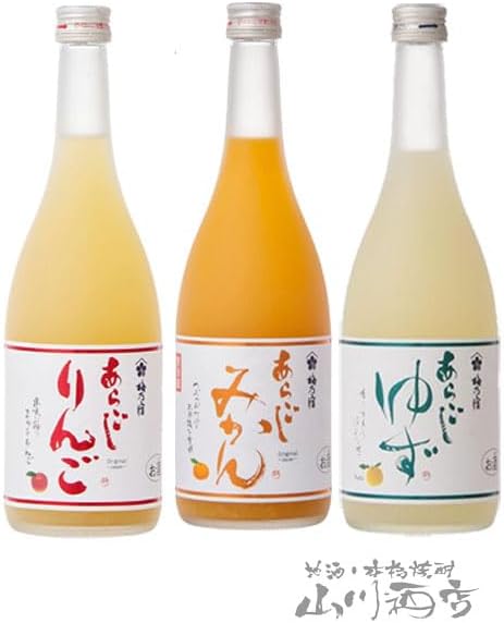 セット商品〕あらごしみかん + あらごしゆず + あらごしりんご酒 720ml セット商品〕あらごしみかん + あらごしゆず + あらごしりんご酒 720ml
